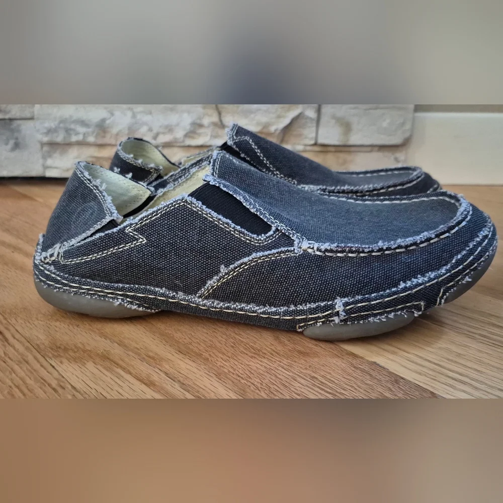 Tony Lama Men's 8.5 Charcoal Gray Slip-On Loafers RR3024